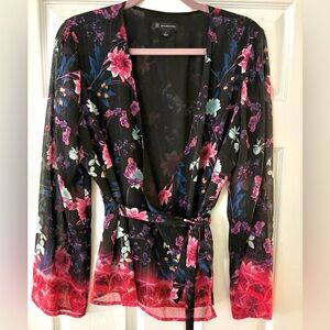 INC wrap around dress shirt